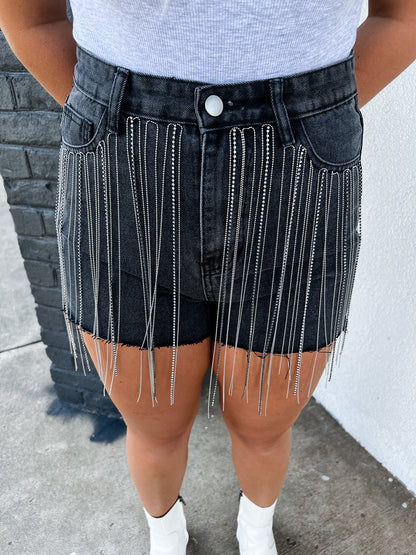 Bling Bling Denim Shorts