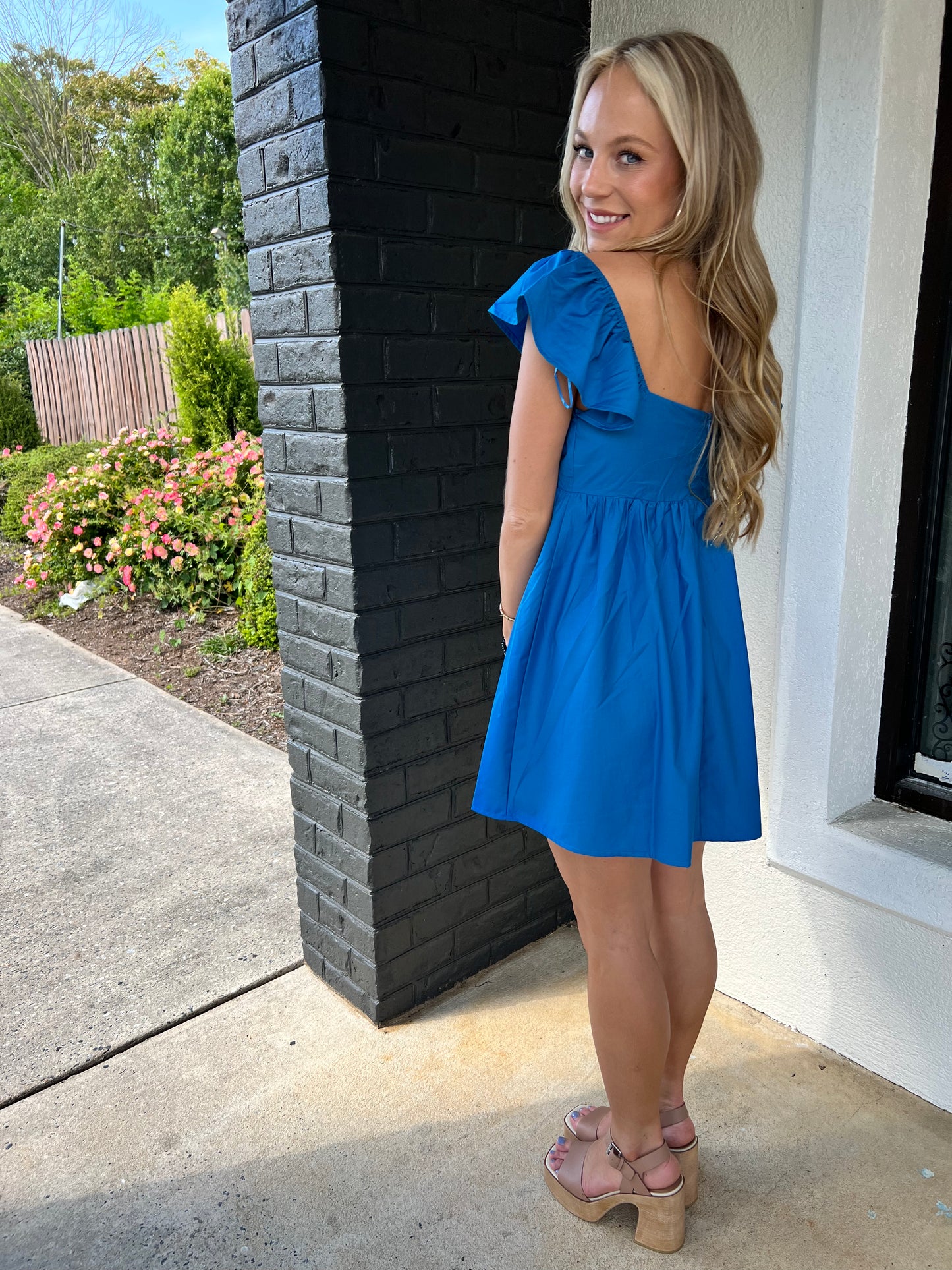 Blue Skies Babydoll Dress