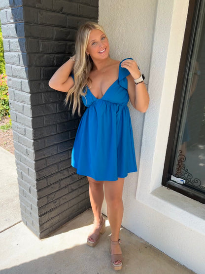 Blue Skies Babydoll Dress