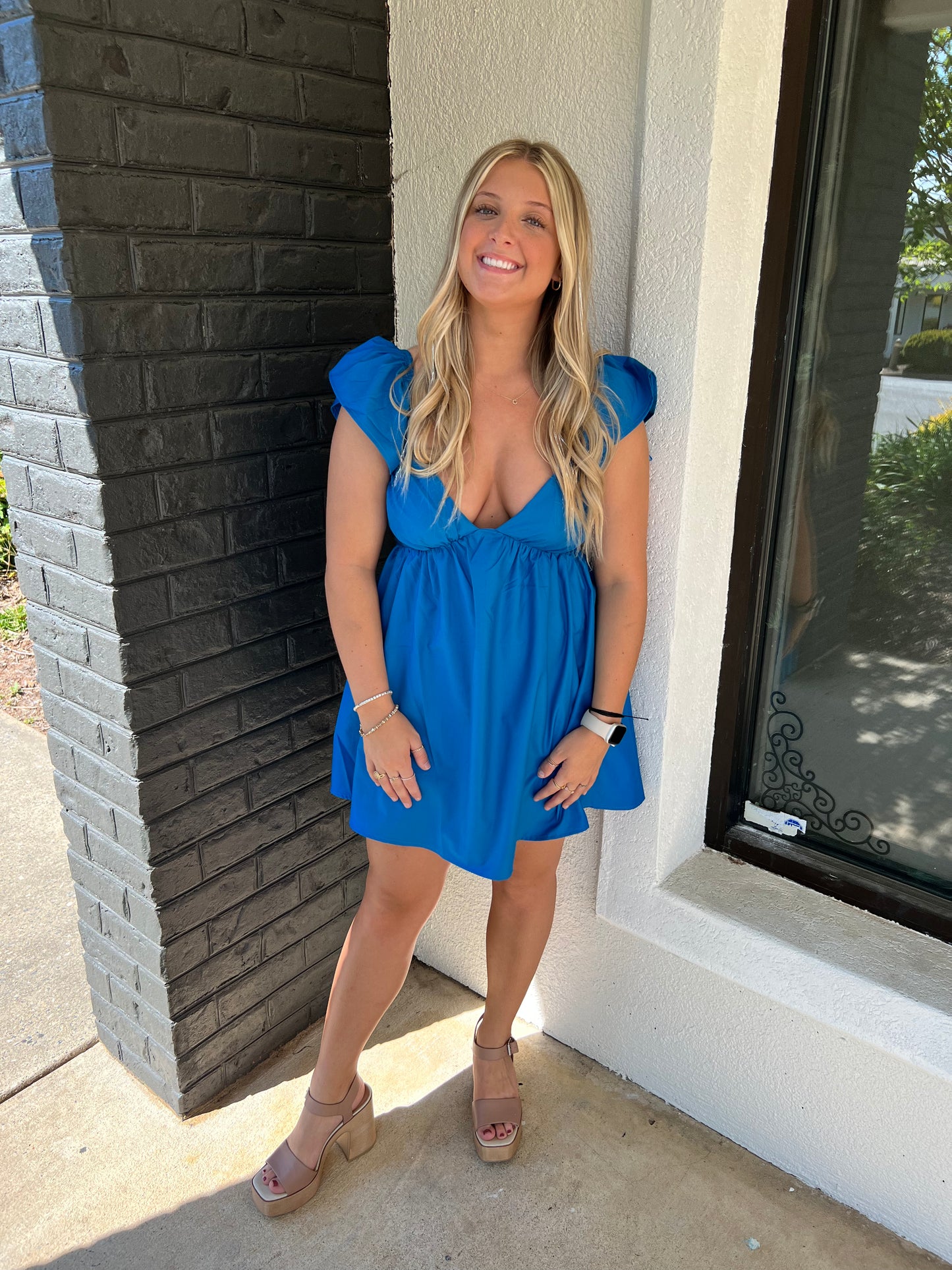 Blue Skies Babydoll Dress