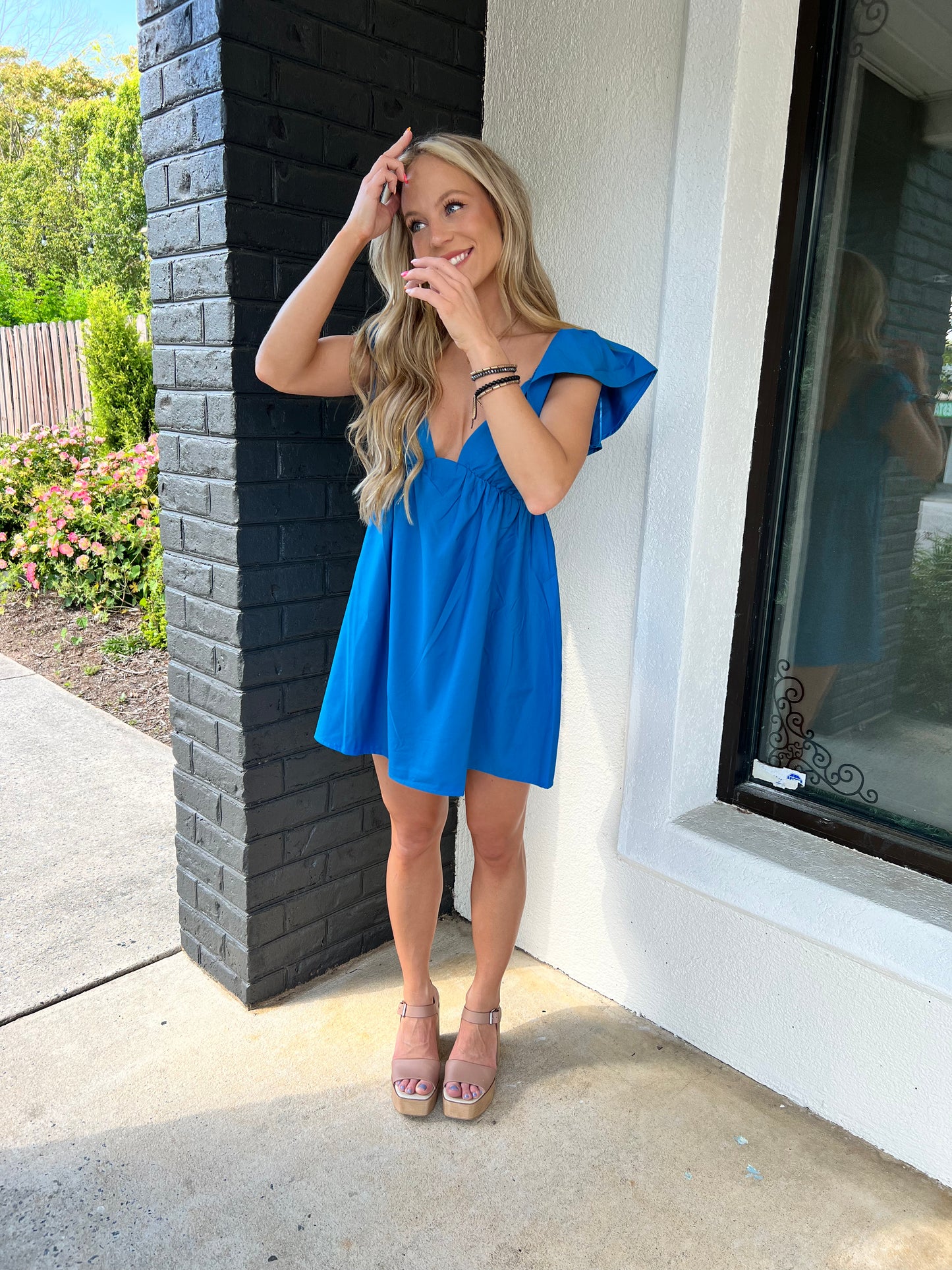 Blue Skies Babydoll Dress