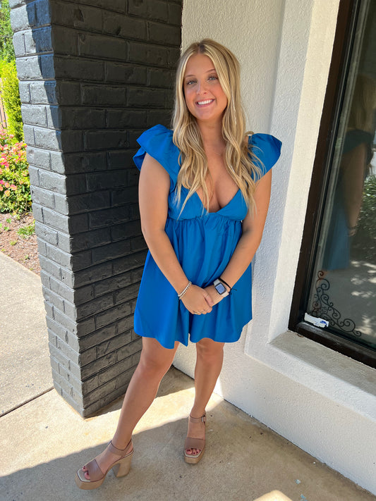 Blue Skies Babydoll Dress